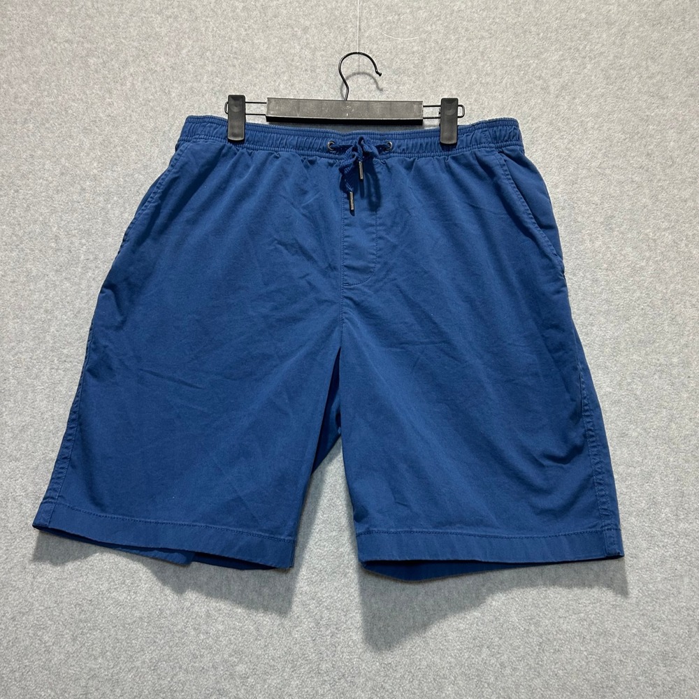 Vintage Gap Mens Blue Pull On Elastic Drawstring Shorts Size M 9" Inseam